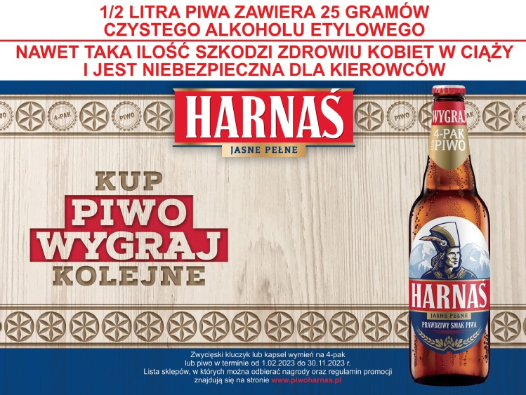 Carlsberg Polska: nowa edycja loterii podkapslowej marki Harnaś